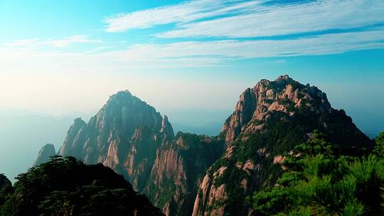 黄山的山峰