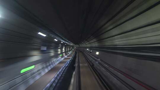 地铁隧道穿梭高速地铁隧道第一视角