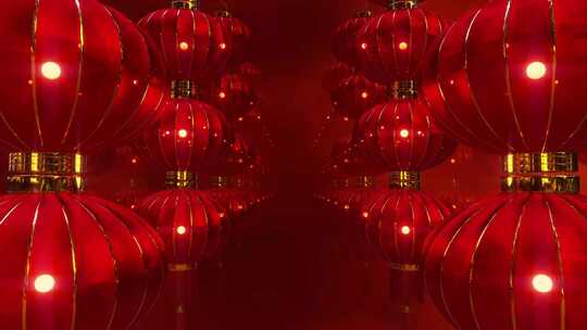 红色灯笼喜庆场景