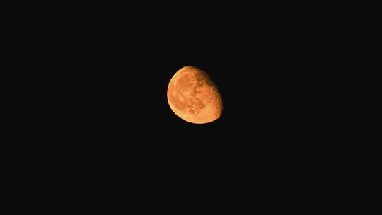 暗夜天空自然背景中的月出视频素材模板下载