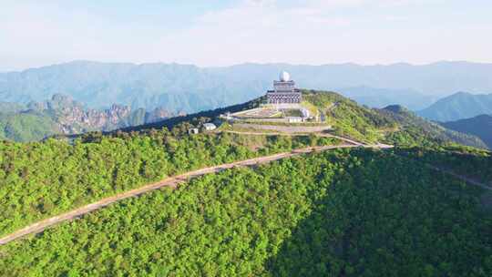 杭州临安牵牛岗雷达气象站航拍