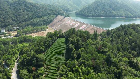 浙江省湖州市安吉县赋石水库航拍