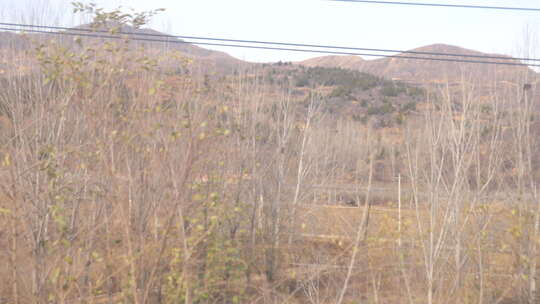 风景 沿途 高速公路 大山 秋天