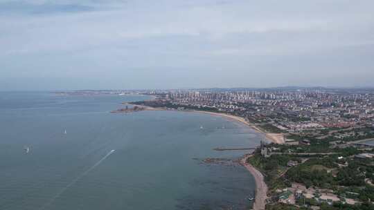 山东蓬莱海边风光大海海洋沙滩