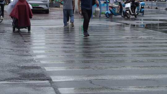 雨天 下雨 城市风光 写意 台风 雨中景色