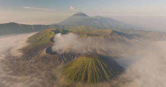 航拍印尼Bromo火山