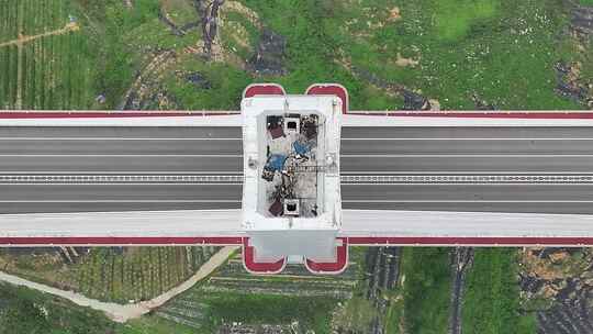贵州平塘大桥俯拍视频素材模板下载