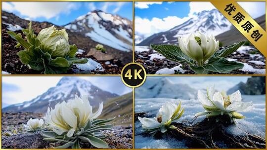 天山雪莲雪莲花雪中仙子名贵药材