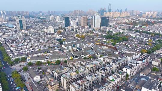 浙江绍兴城市地标航拍旅游景区景点城市风景