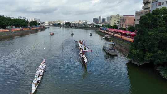 中国广东省佛山市南海区东秀聚龙赛龙舟