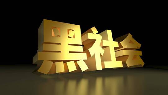 黑社会金色大字