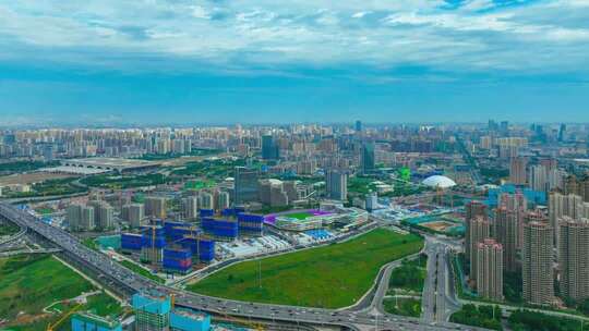 石家庄高铁片区航拍合集