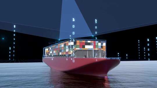 现代化港湾进出口国际贸易运输流程视频素材模板下载