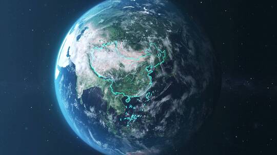 俯冲地球黑龙江地区AE视频素材教程下载