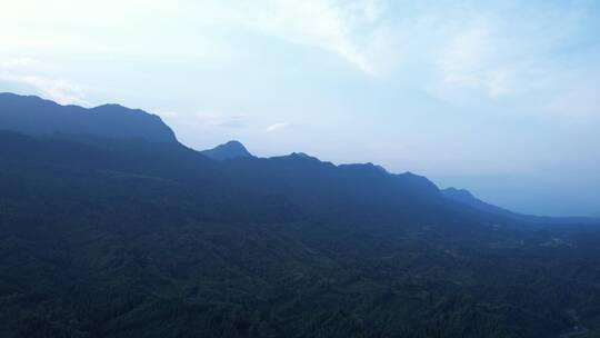 飞向山林远山