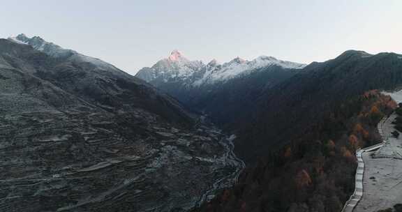 冬季四姑娘山航拍风景美丽四川宣传片合辑