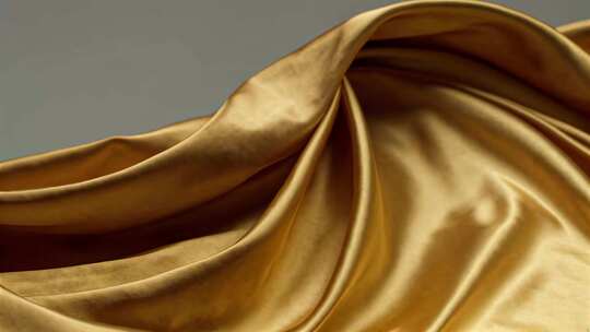 金色绸缎微距特写