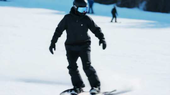 滑雪者户外滑雪场景素材