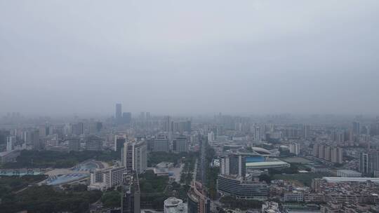 东莞雨雾天视频素材模板下载