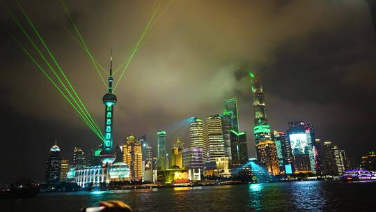 上海灯光秀视频素材模板下载