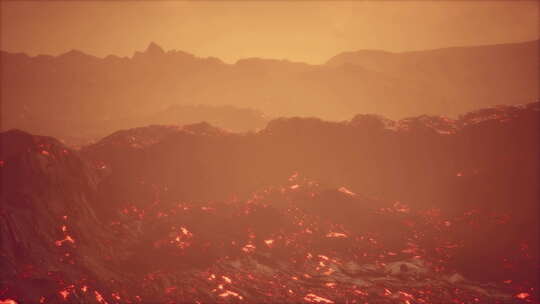 夏威夷火山熔岩流的特写