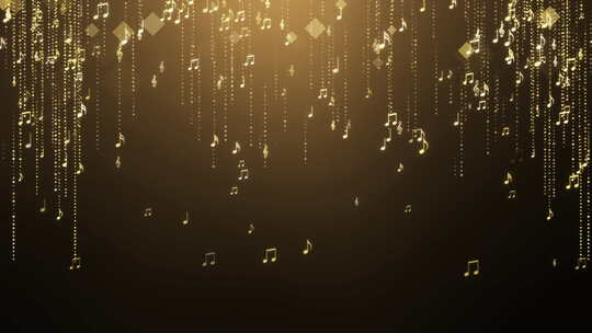 【原创】金色乐符背景