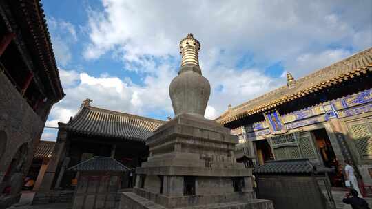 山西地标五台山南山寺佑国寺