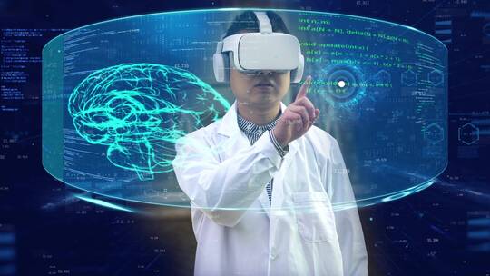 VR虚拟现实可穿戴智能眼镜人机交互ae模板