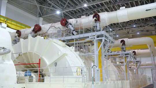 实拍核能供暖厂房