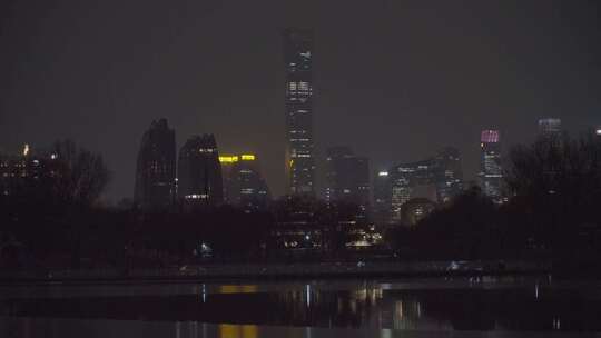 北京中国尊夜景4K