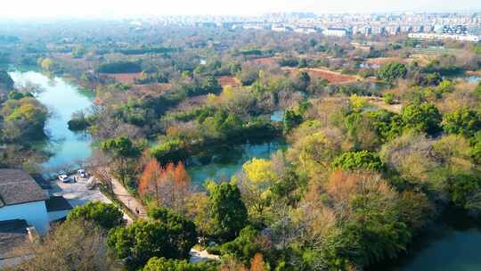 杭州西湖区西溪湿地自然风景视频素材