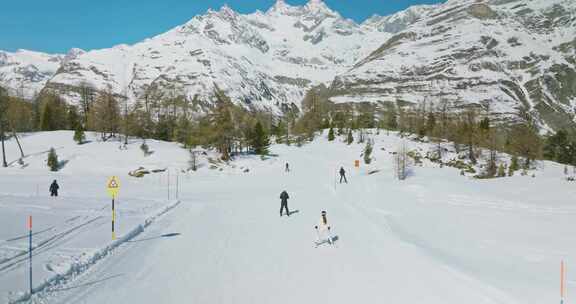 冬季，雪，斜坡，滑雪场