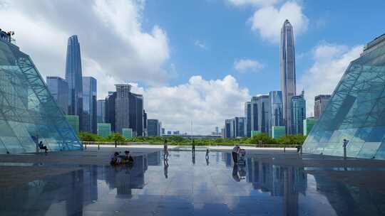 深圳福田中心区城市天际线延时