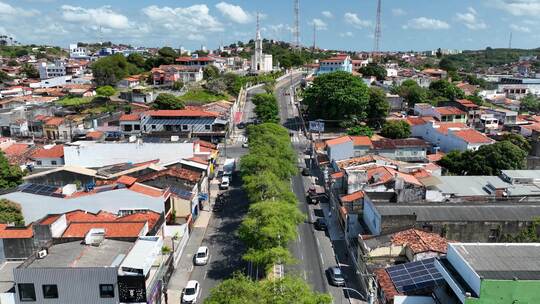 巴西Aracaju Sergipe的城市景观。巴西东北部的旅游业。