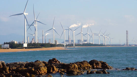 风车风力发电清洁能源