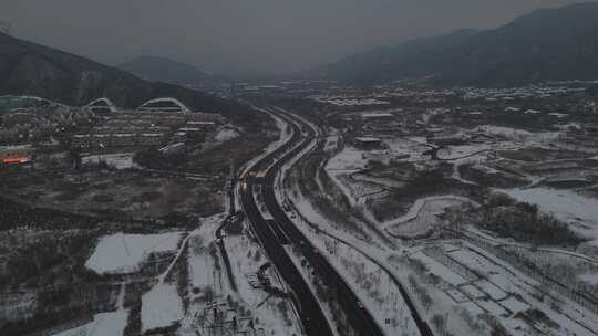 航拍 航拍石家庄 航拍石家庄雪景 雪景 冬至