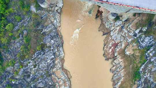 洛河渭河河道河床天下第一拐处4k