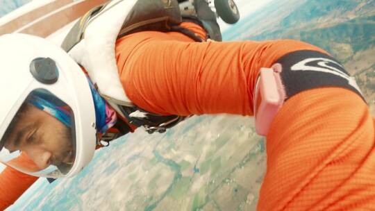 空中跳伞运动视频素材模板下载