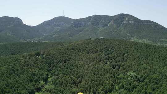 航拍山东济南千佛山风景区