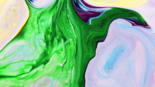 淡色系与绿色混合流动纹理背景