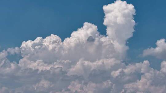 蓝天白云晴空空境 流动的云 时间变化