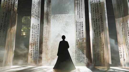 4K古风音乐MV水墨山水风景