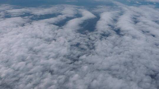 航拍天空中的云层