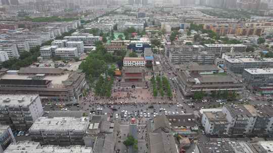 航拍河北邢台大景邢台风光