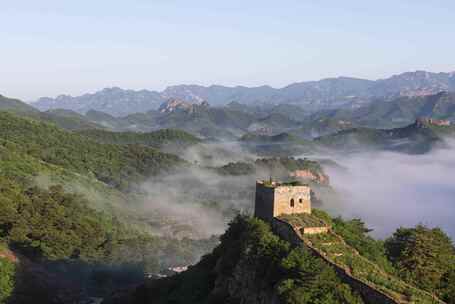 锥子山长城日出云雾延时