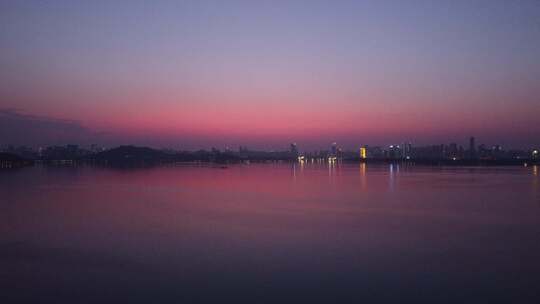 武汉东湖风景区航拍