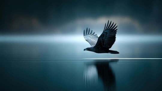 雄鹰翱翔天际展翅高飞(前124S为快速预览)