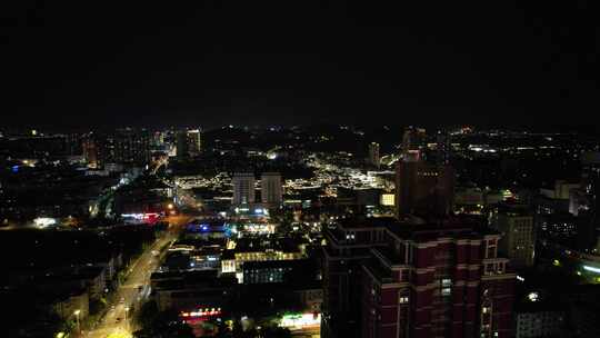 江苏徐州城市夜景航拍