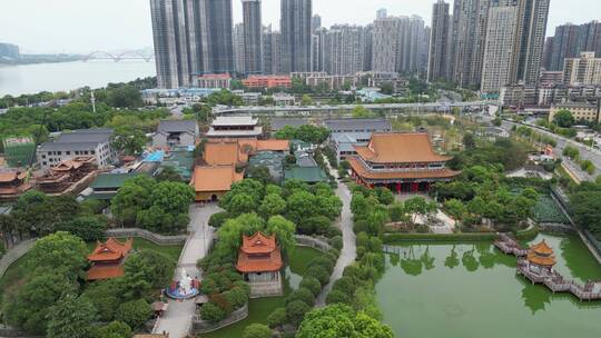 湖南长沙城市建设地标建筑航拍