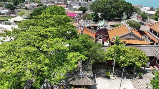 福建省漳州市东山关帝庙航拍